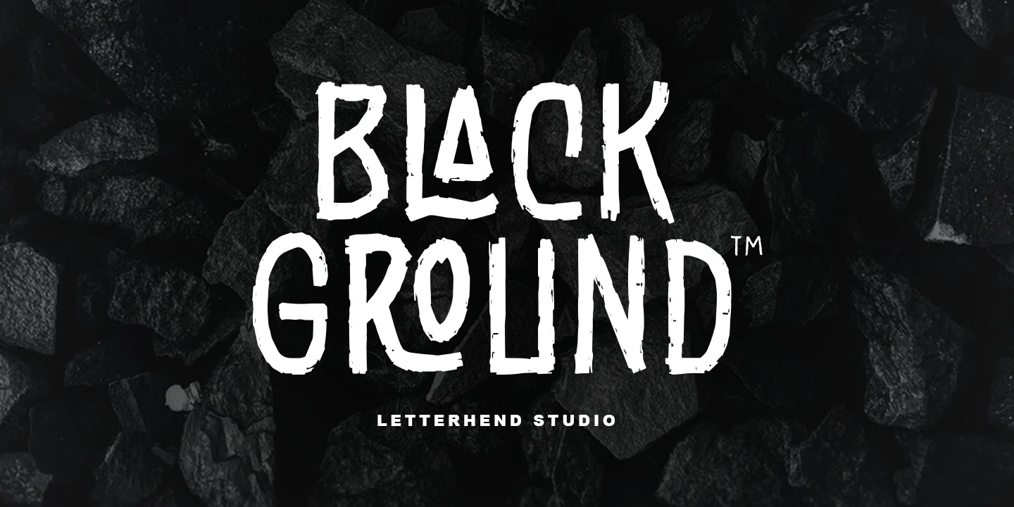 Przykład czcionki Black Ground
